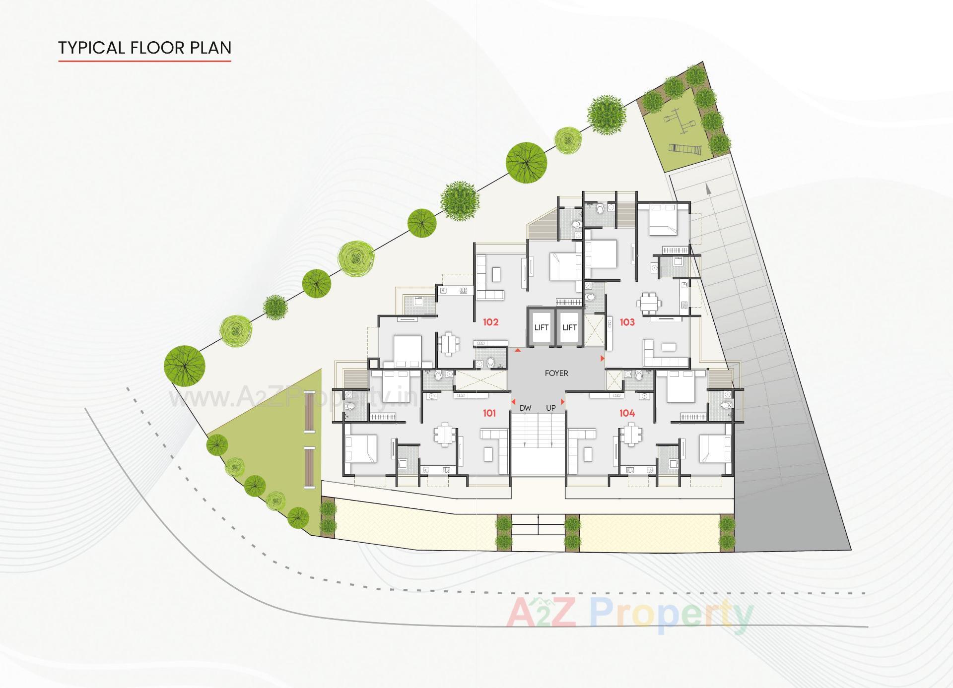 Layout of real estate project Radhe Daxesh located at Khokhra-mahemdabad, Ahmedabad, Gujarat
