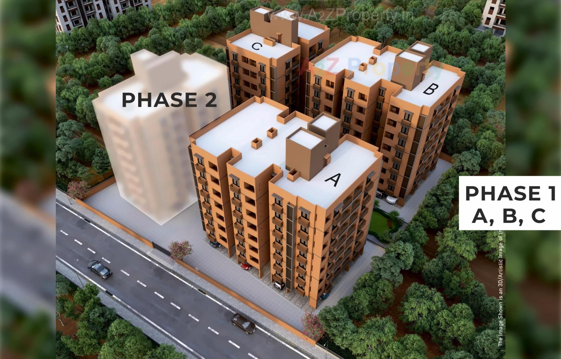3D Elevation of real estate project Radhe Elegance() located at Ahmedabad, Ahmedabad, Gujarat