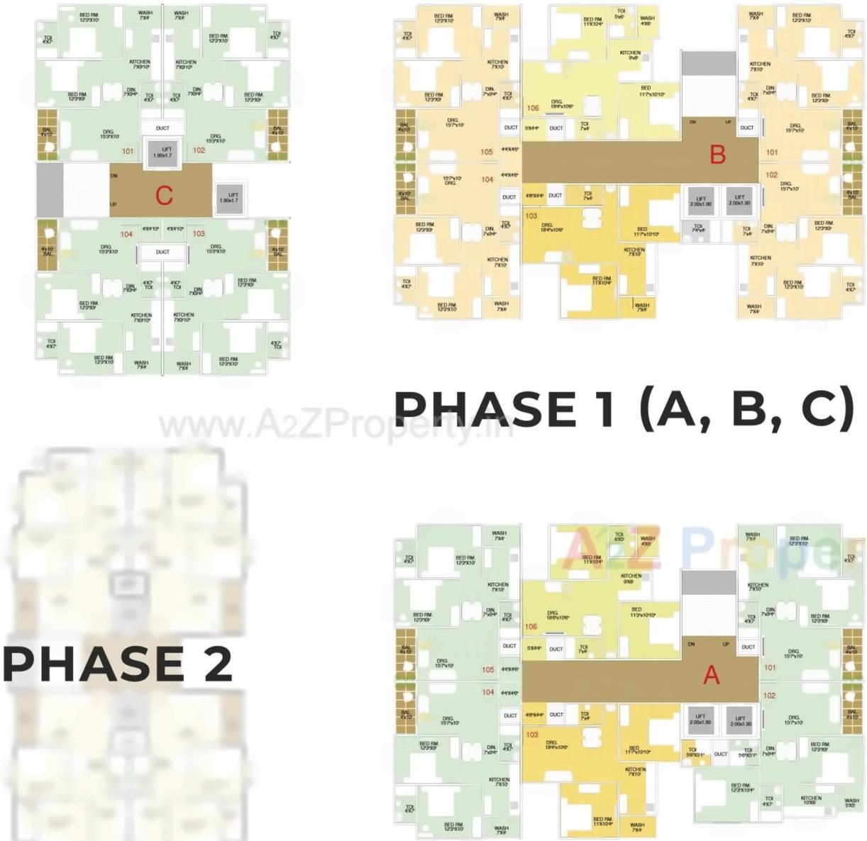 Layout of real estate project Radhe Elegance() located at Ahmedabad, Ahmedabad, Gujarat