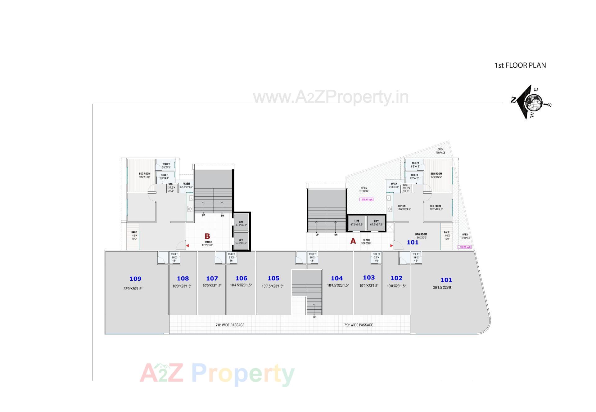 Layout of real estate project Radhe Exotica located at Sanand, Ahmedabad, Gujarat
