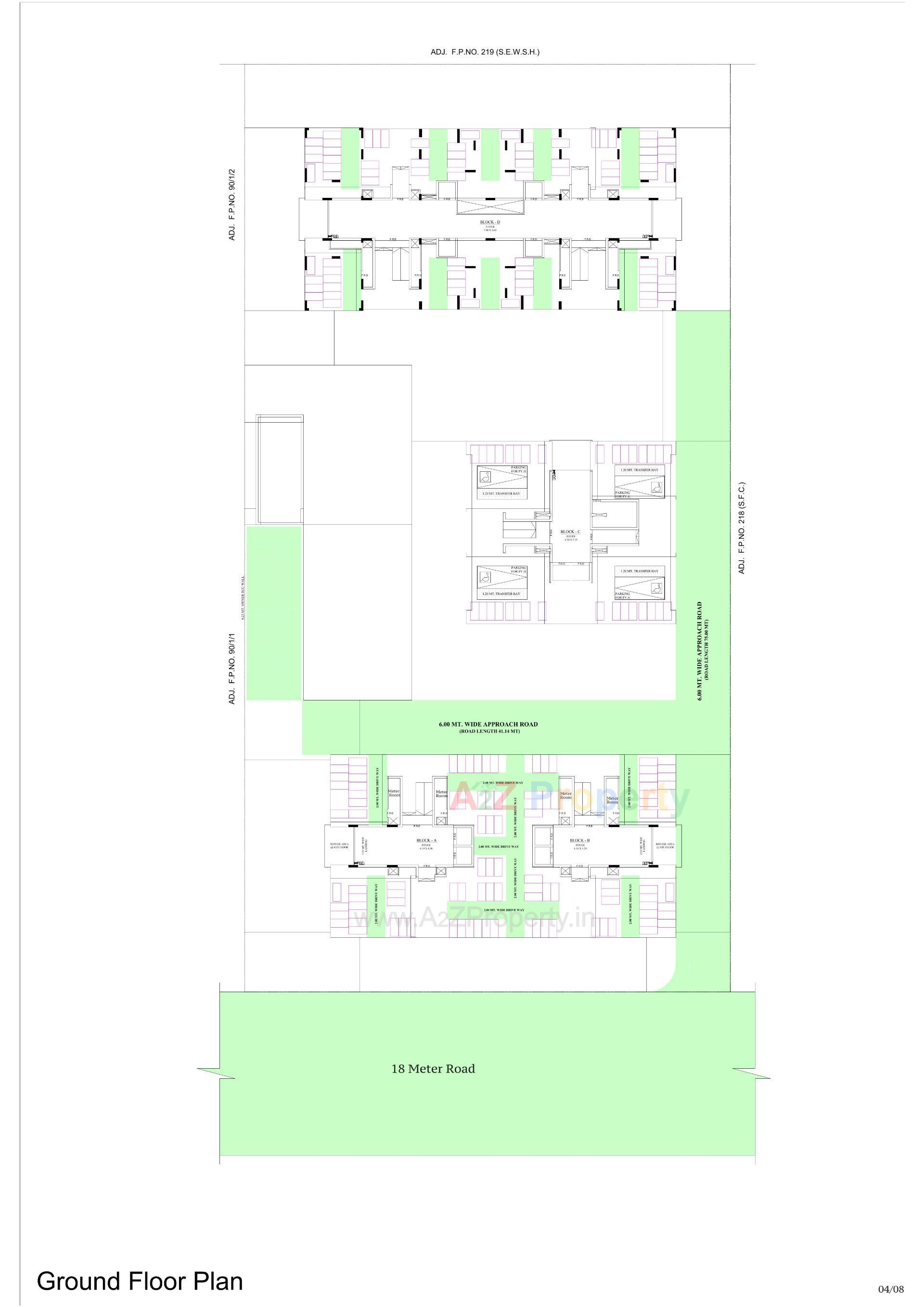 Layout of real estate project Radhe Greens located at Ramol, Ahmedabad, Gujarat