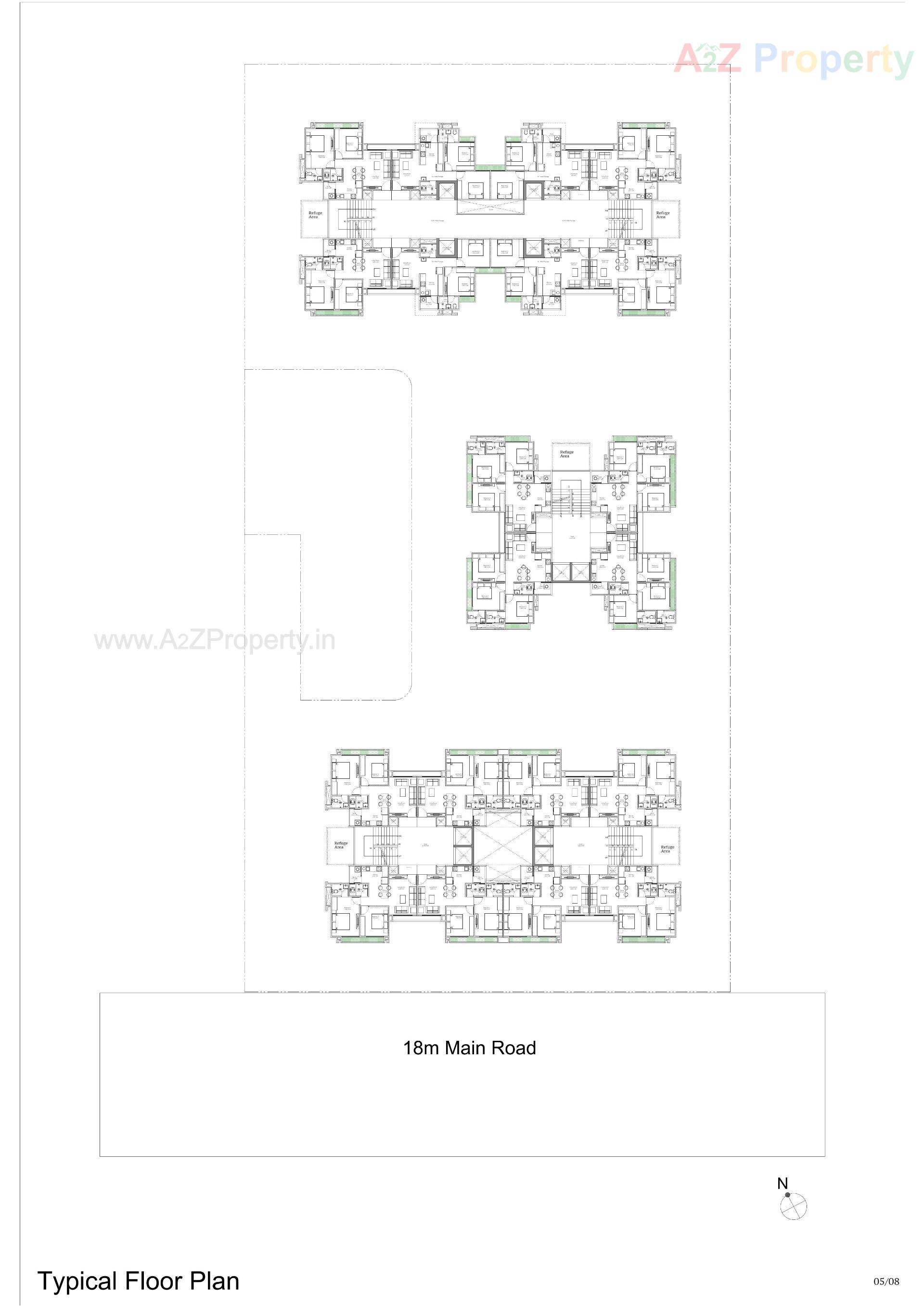 Layout of real estate project Radhe Greens located at Ramol, Ahmedabad, Gujarat