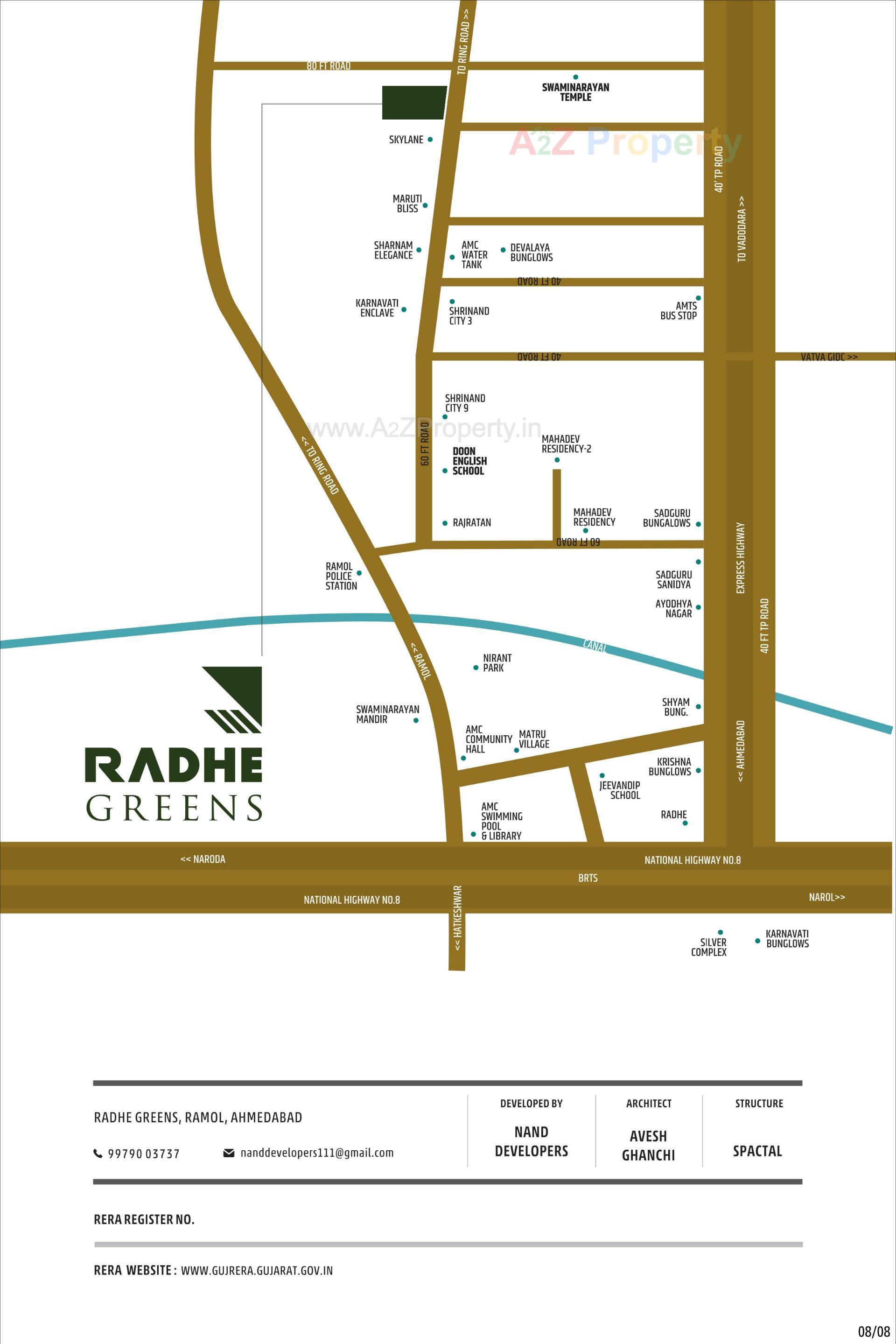  of real estate project Radhe Greens located at Ramol, Ahmedabad, Gujarat