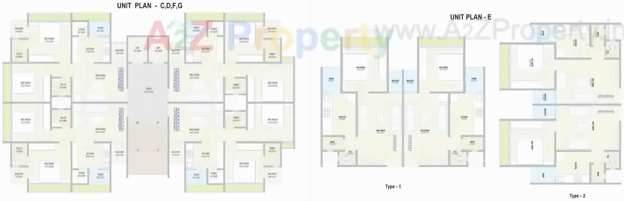 Layout of real estate project Radhe Heights located at Vinzol, Ahmedabad, Gujarat