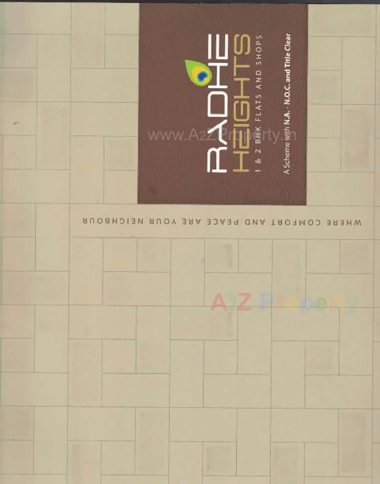 Layout of real estate project Radhe Heights located at Vastral, Ahmedabad, Gujarat