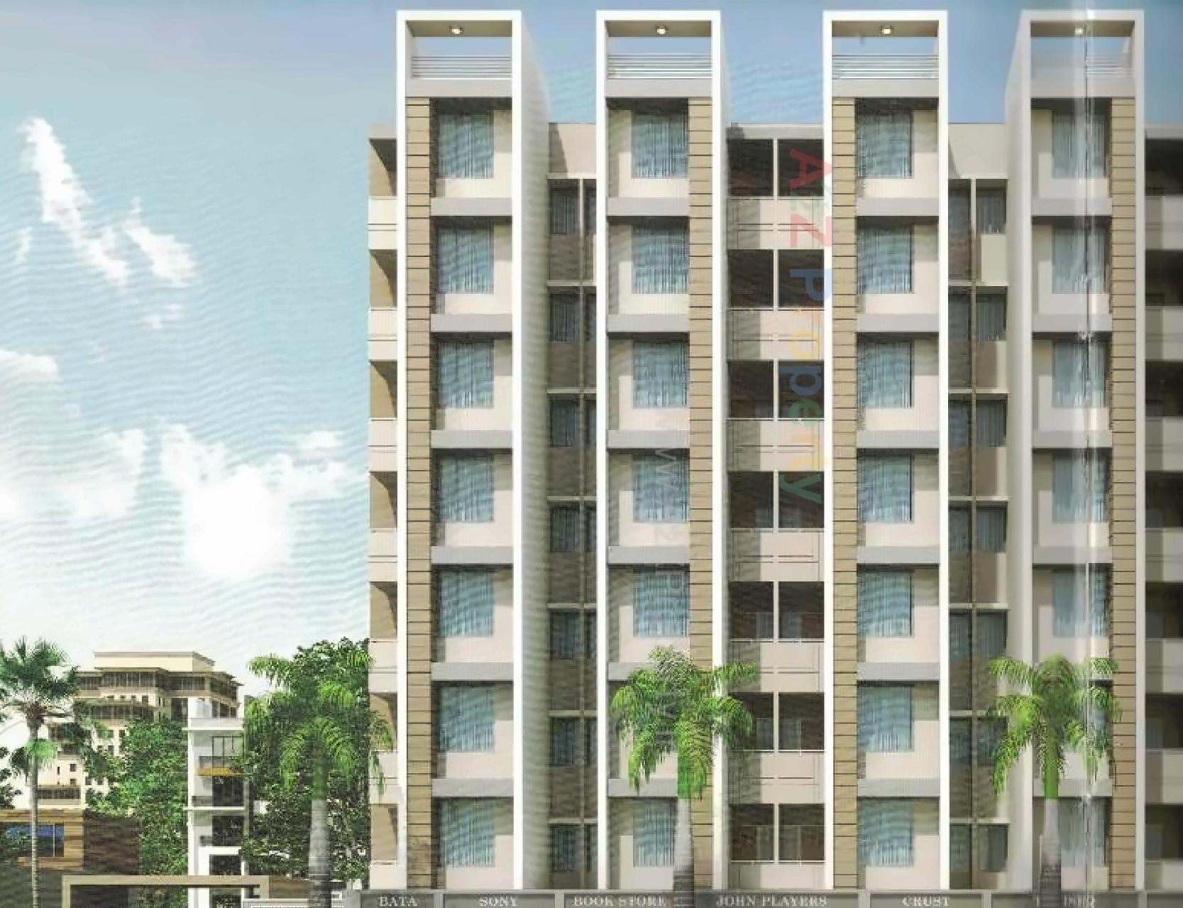 3D Elevation of real estate project Radhe Heights located at Vastral, Ahmedabad, Gujarat