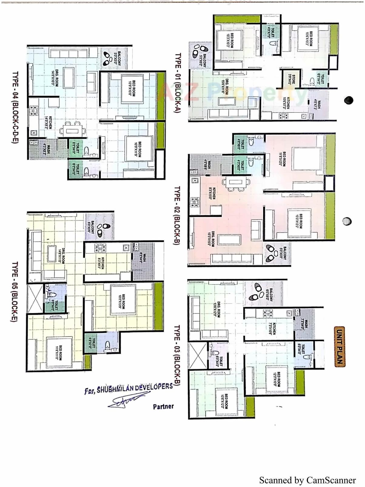 Layout of real estate project Radhe Hills located at Hathijan, Ahmedabad, Gujarat