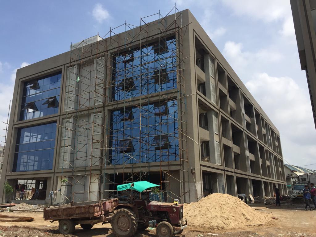 201015_const of real estate project Radhe Kishan Business Park located at Isanpur, Ahmedabad, Gujarat