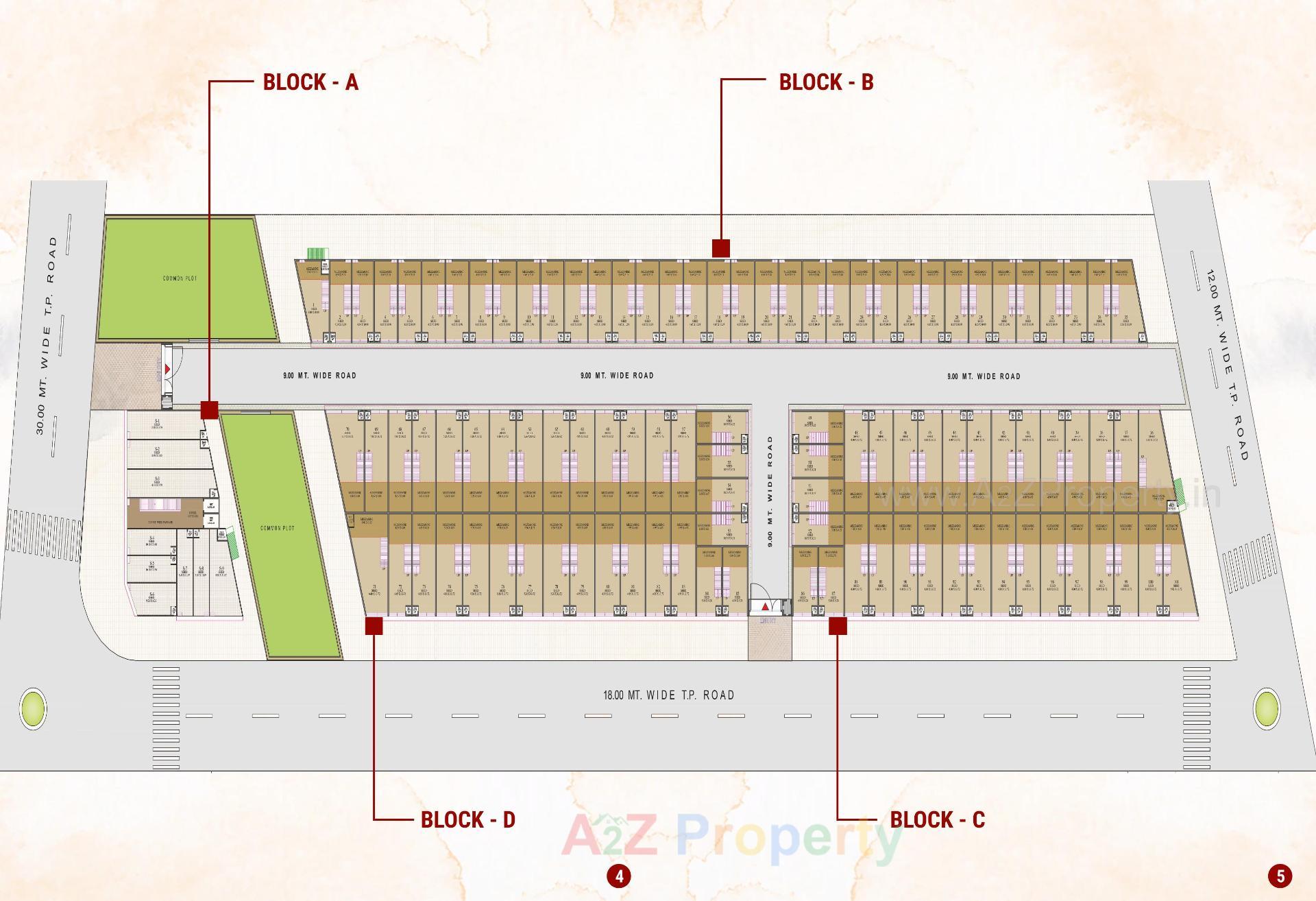 Layout of real estate project Radhe Krishna Gold  Industrial Estate located at Kathwada, Ahmedabad, Gujarat