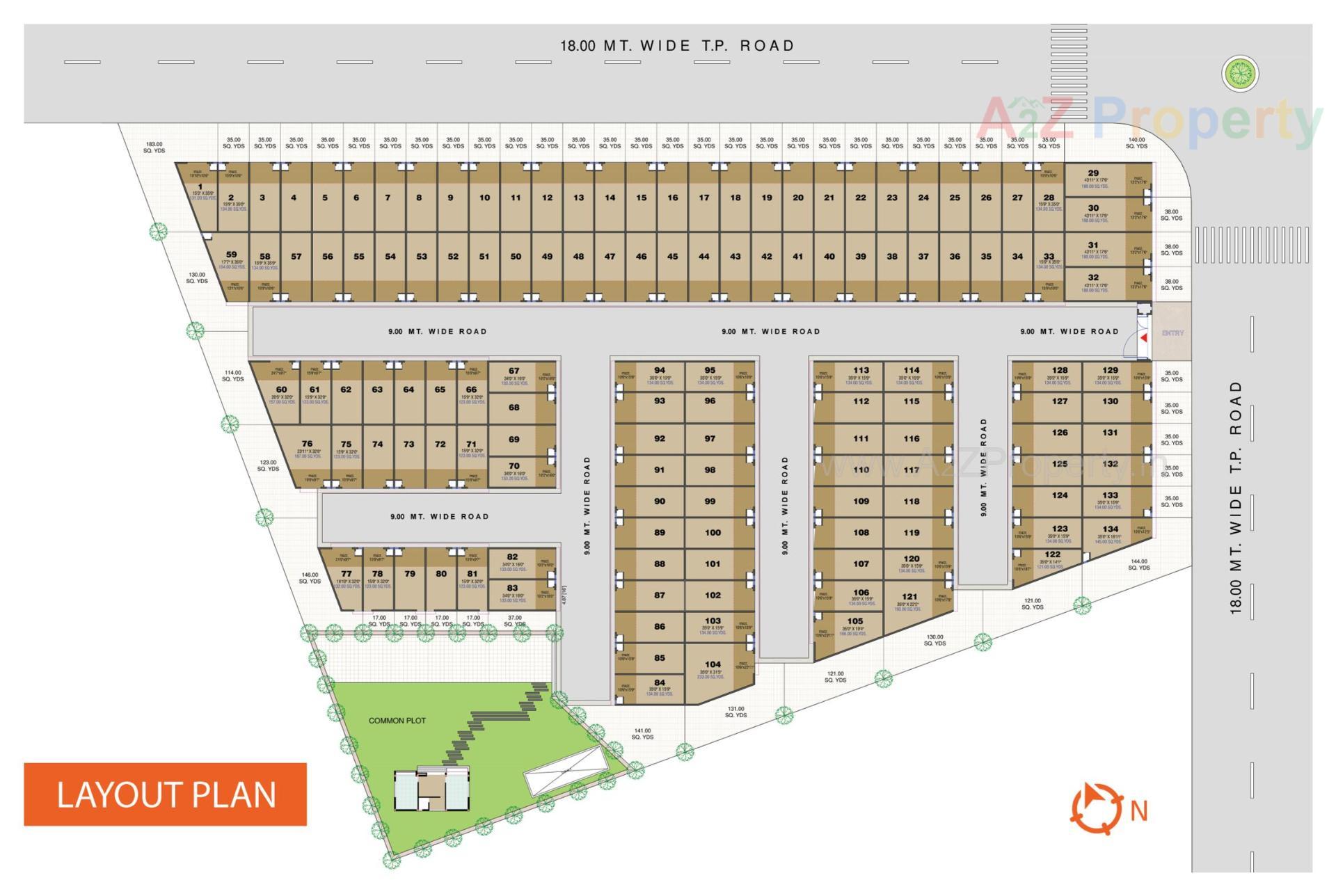 Layout of real estate project Radhe Krishna Industrial Estate located at Ahmedabad, Ahmedabad, Gujarat