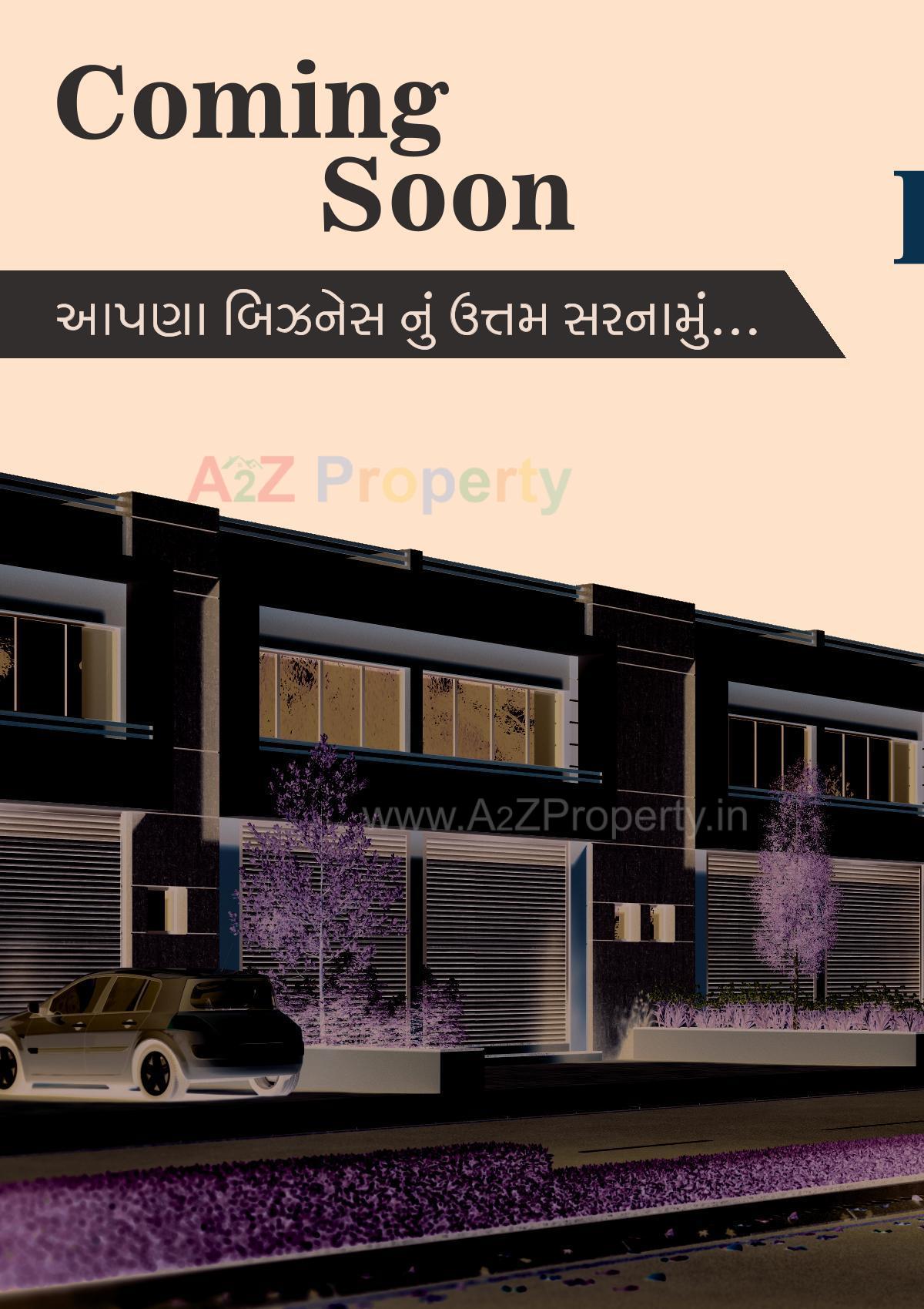 3D Elevation of real estate project Radhe Krishna Industrial Hub located at Kathwada, Ahmedabad, Gujarat