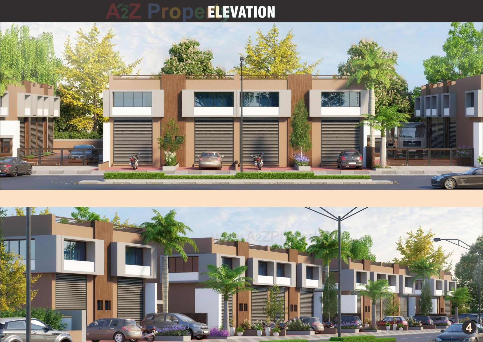 3D Elevation of real estate project Radhe Krishna Industrial Hub located at Kathwada, Ahmedabad, Gujarat