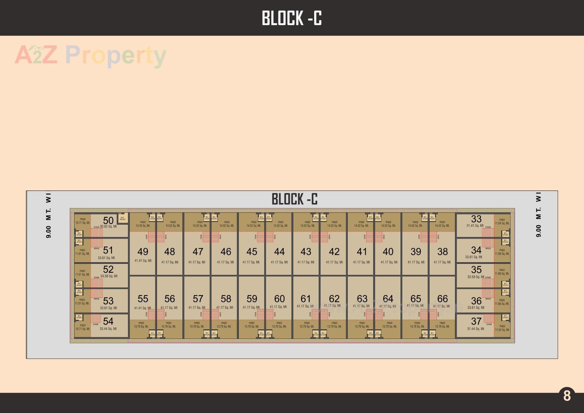 Layout of real estate project Radhe Krishna Industrial Hub located at Kathwada, Ahmedabad, Gujarat