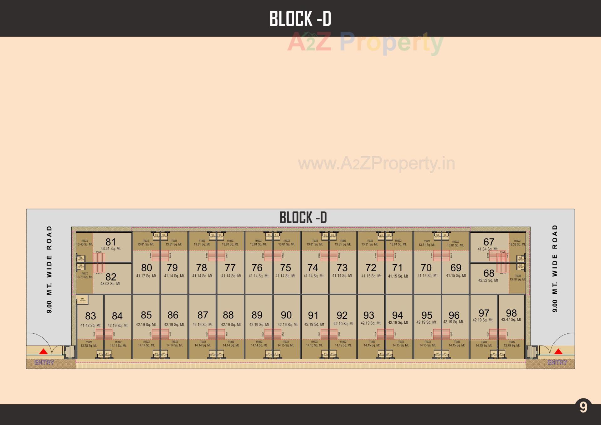 Layout of real estate project Radhe Krishna Industrial Hub located at Kathwada, Ahmedabad, Gujarat