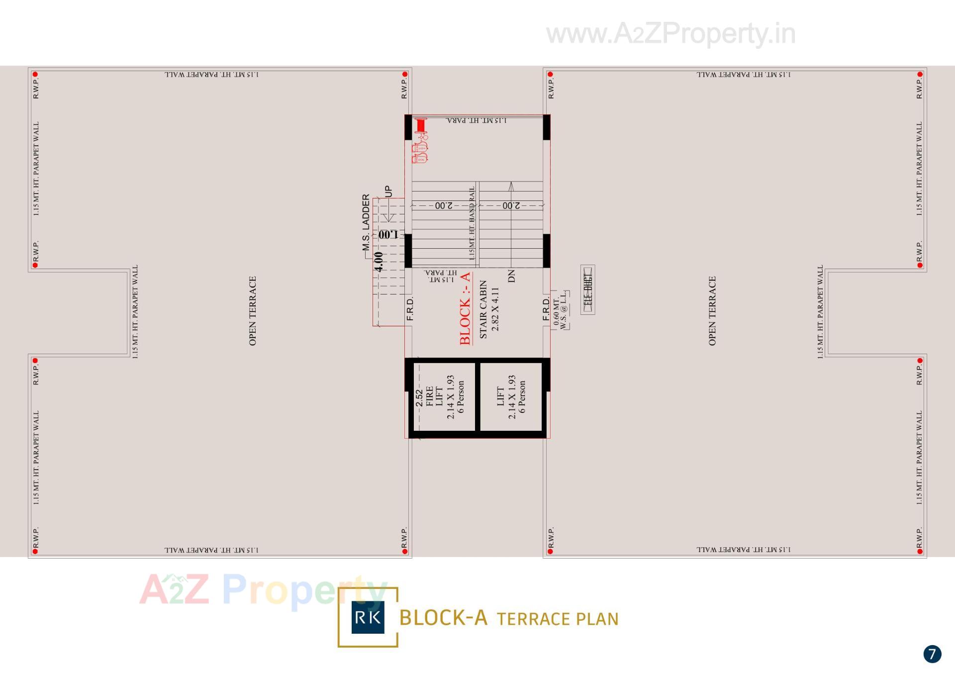 Layout of real estate project Radhe Krishna Lake View located at Vastral, Ahmedabad, Gujarat