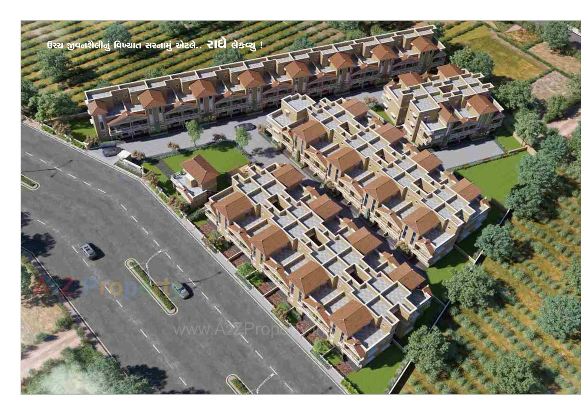 3D Elevation of real estate project Radhe Lake View located at Hathijan, Ahmedabad, Gujarat