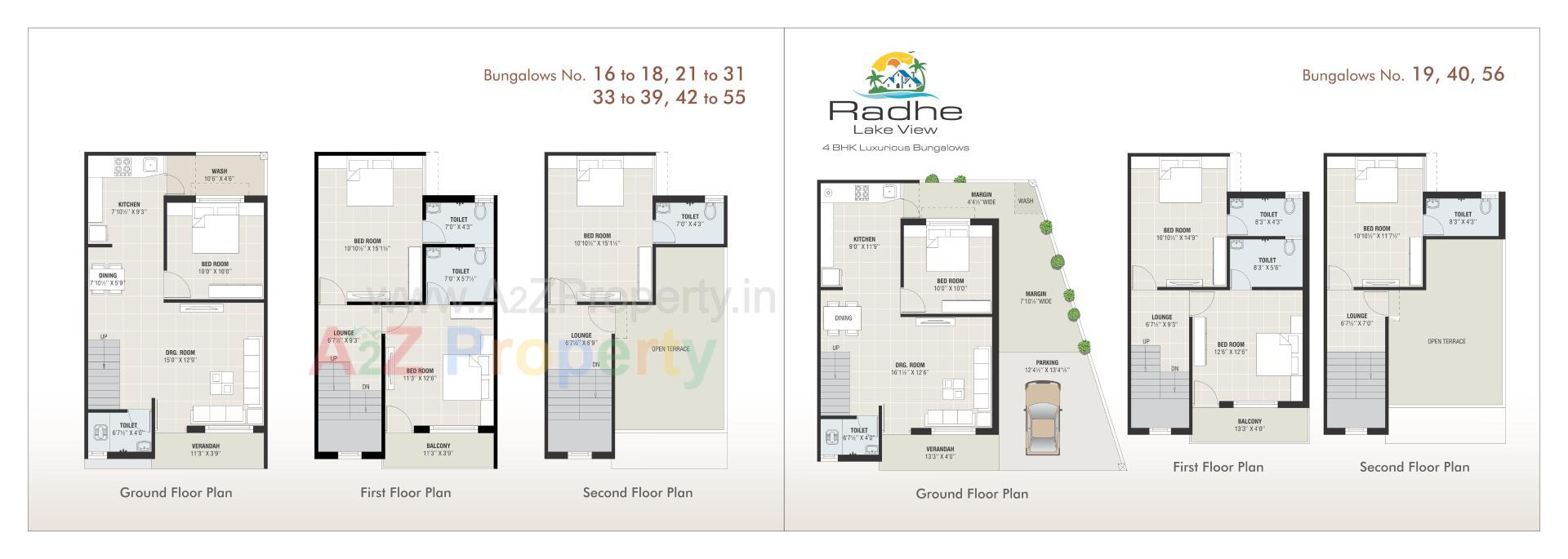 Layout of real estate project Radhe Lake View located at Hathijan, Ahmedabad, Gujarat