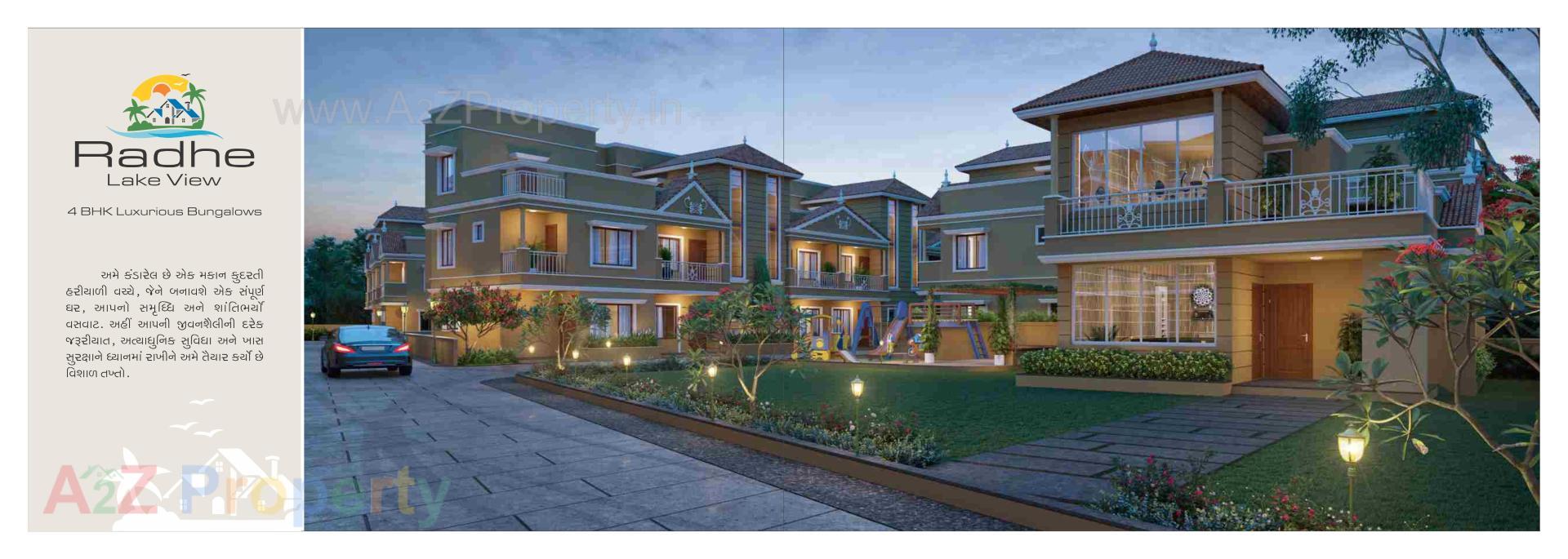 3D Elevation of real estate project Radhe Lake View located at Hathijan, Ahmedabad, Gujarat