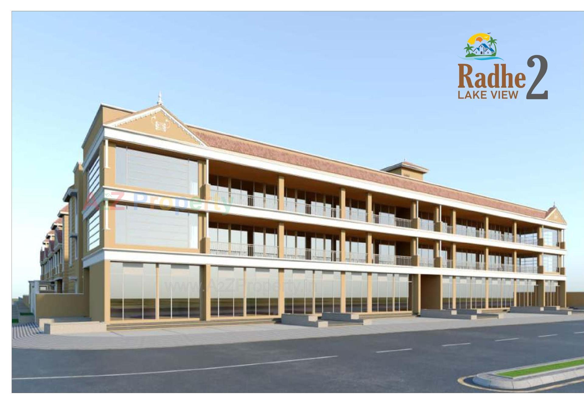 3D Elevation of real estate project Radhe Lakeview located at Hathijan, Ahmedabad, Gujarat