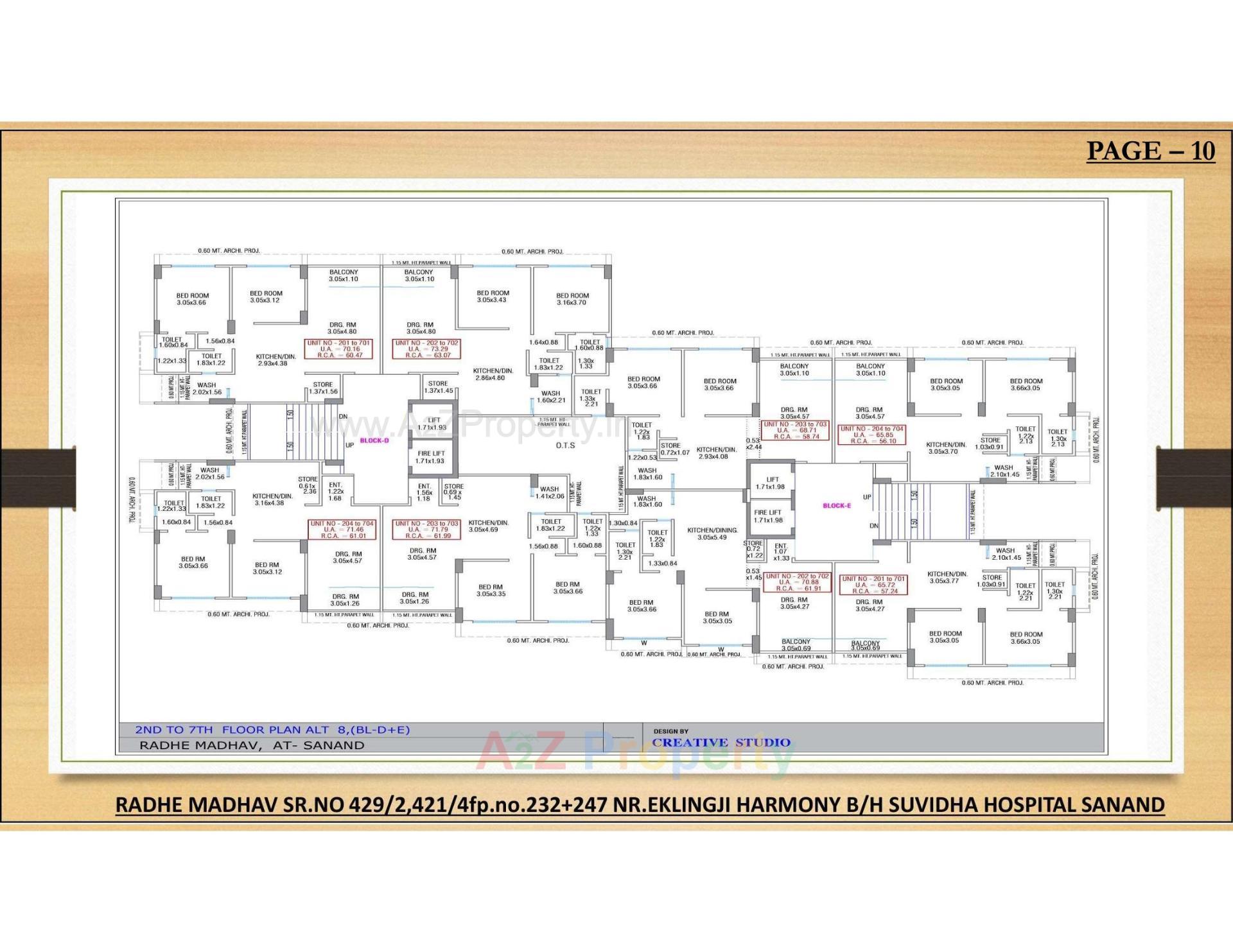 Layout of real estate project Radhe Madhav located at Sanand, Ahmedabad, Gujarat