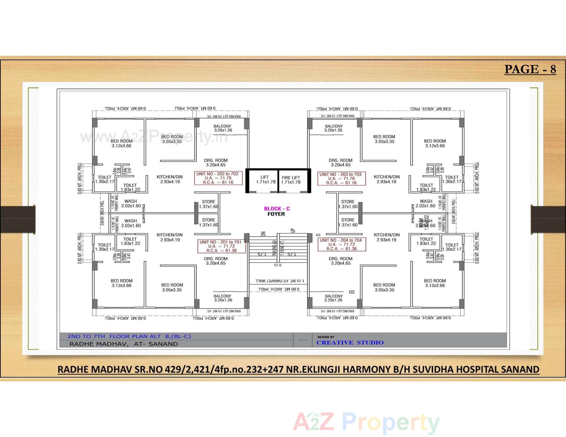 Layout of real estate project Radhe Madhav located at Sanand, Ahmedabad, Gujarat