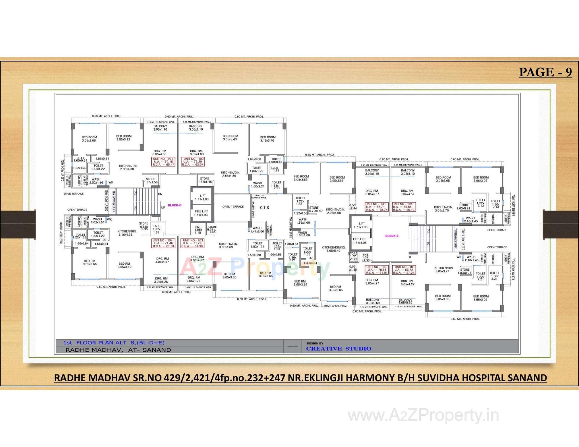 Layout of real estate project Radhe Madhav located at Sanand, Ahmedabad, Gujarat