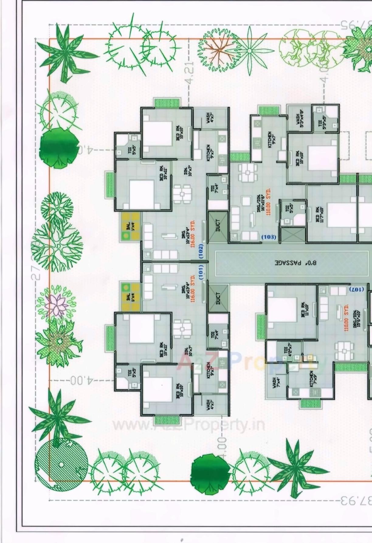 Layout of real estate project Radhe Nandan located at Sanand, Ahmedabad, Gujarat