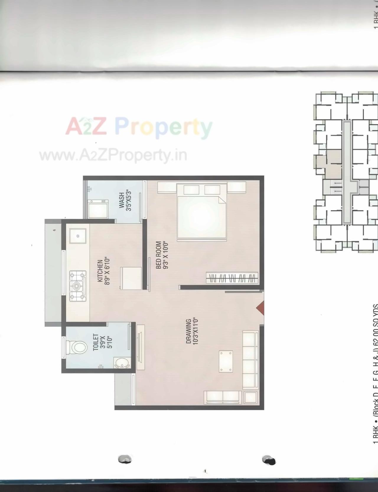 Layout of real estate project Radhe Om City located at Aslali, Ahmedabad, Gujarat