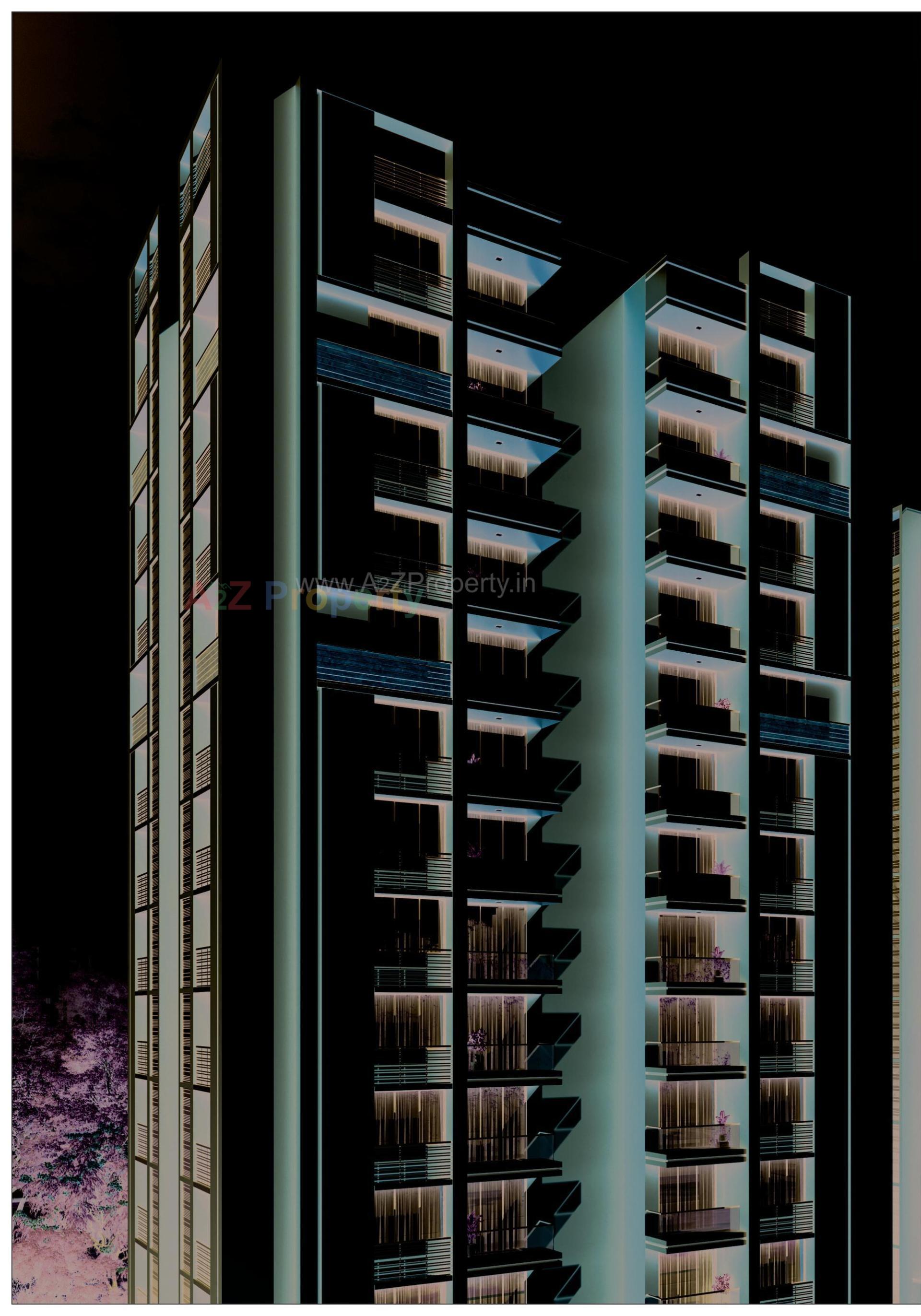 3D Elevation of real estate project Radhe Parijat located at Ramol, Ahmedabad, Gujarat