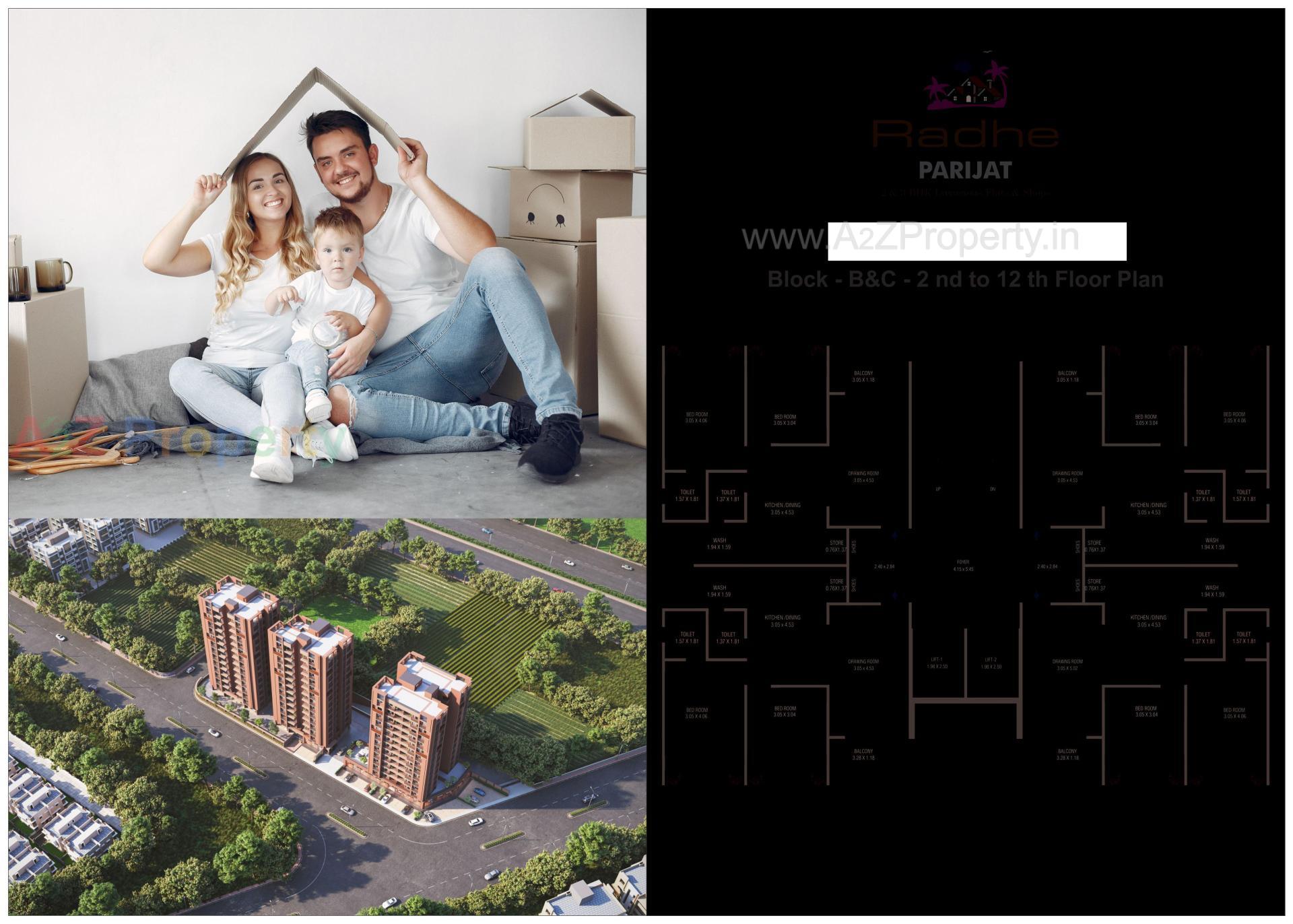  of real estate project Radhe Parijat located at Ramol, Ahmedabad, Gujarat