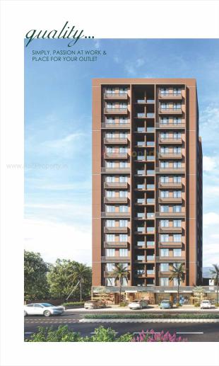 Elevation of real estate project Radhe Parisar located at Hathijan, Ahmedabad, Gujarat