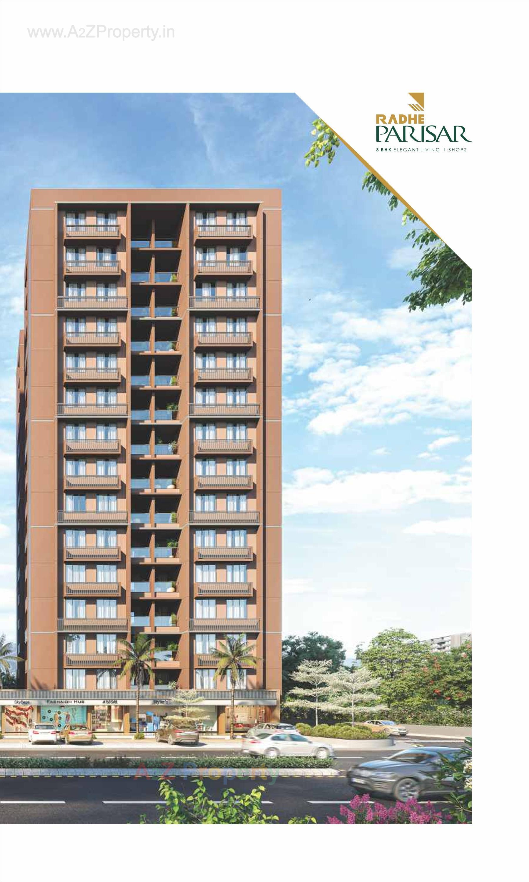 3D Elevation of real estate project Radhe Parisar located at Hathijan, Ahmedabad, Gujarat