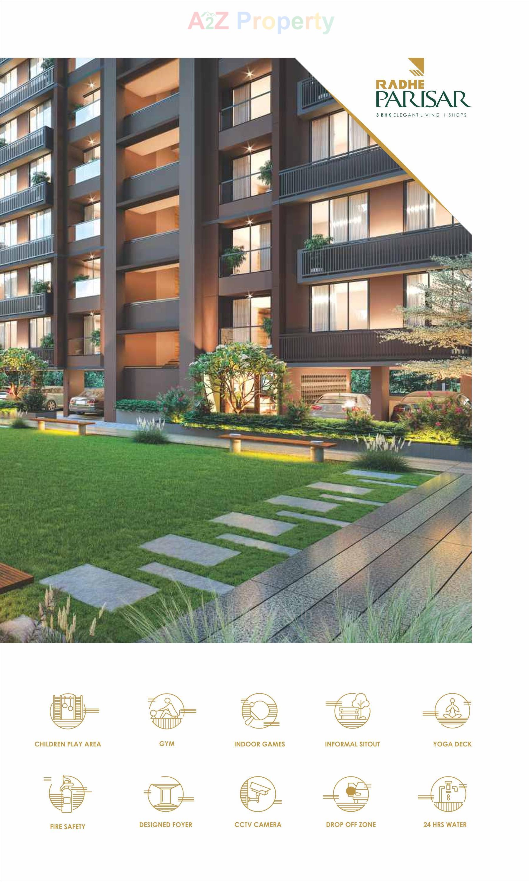 3D Elevation of real estate project Radhe Parisar located at Hathijan, Ahmedabad, Gujarat