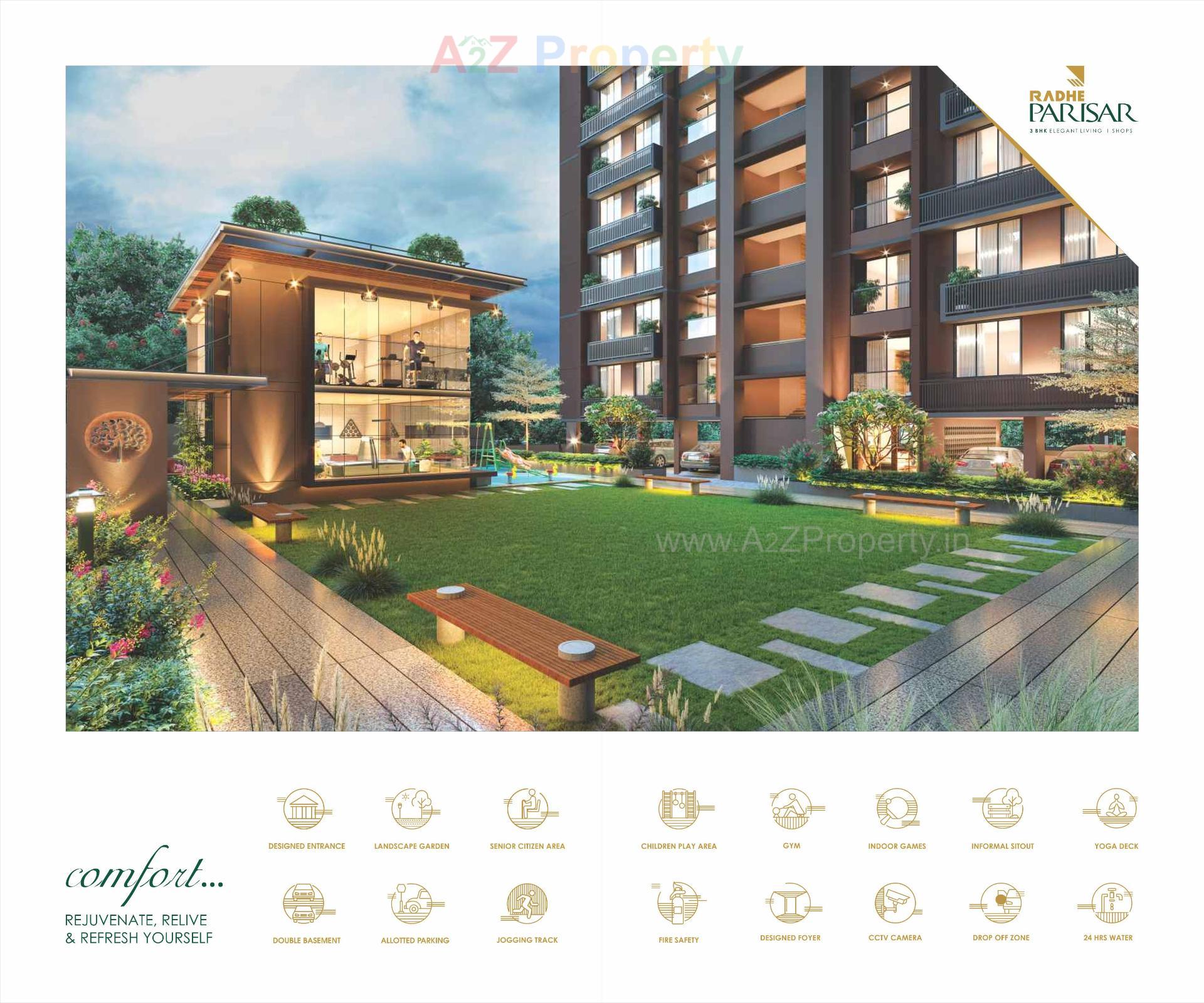 3D Elevation of real estate project Radhe Parisar located at Hathijan, Ahmedabad, Gujarat