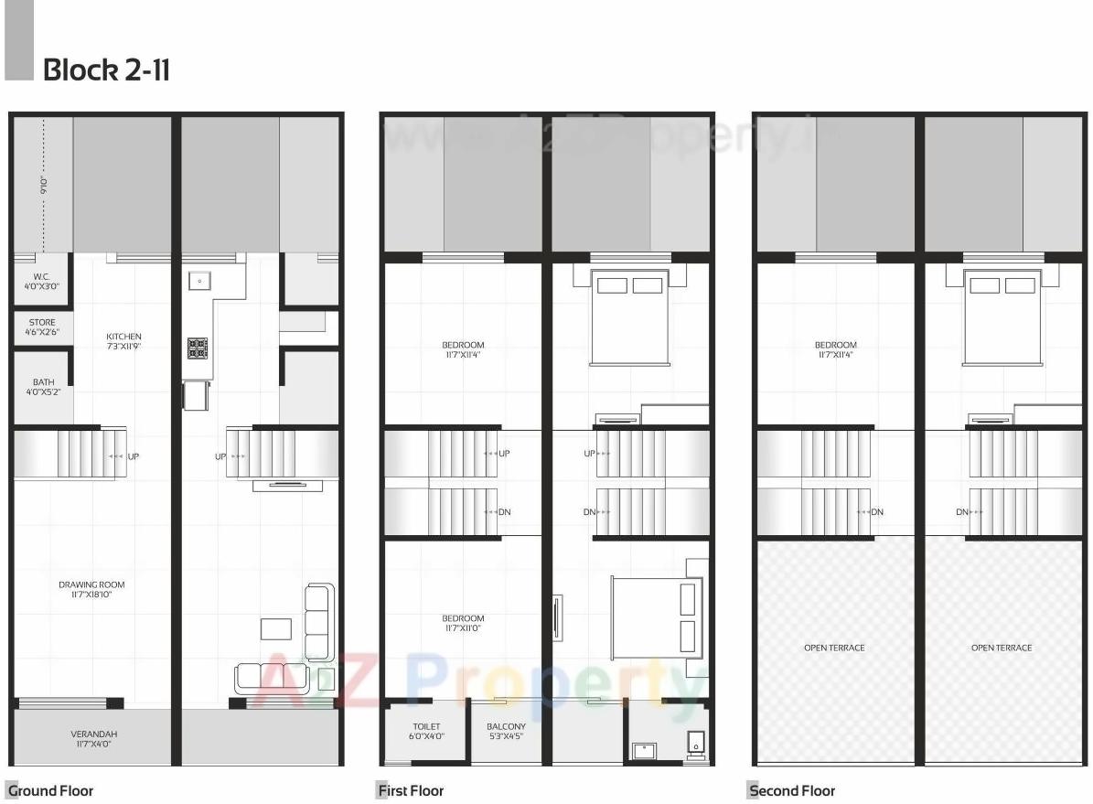 Layout of real estate project Radhe Residency Ii located at Aslali, Ahmedabad, Gujarat