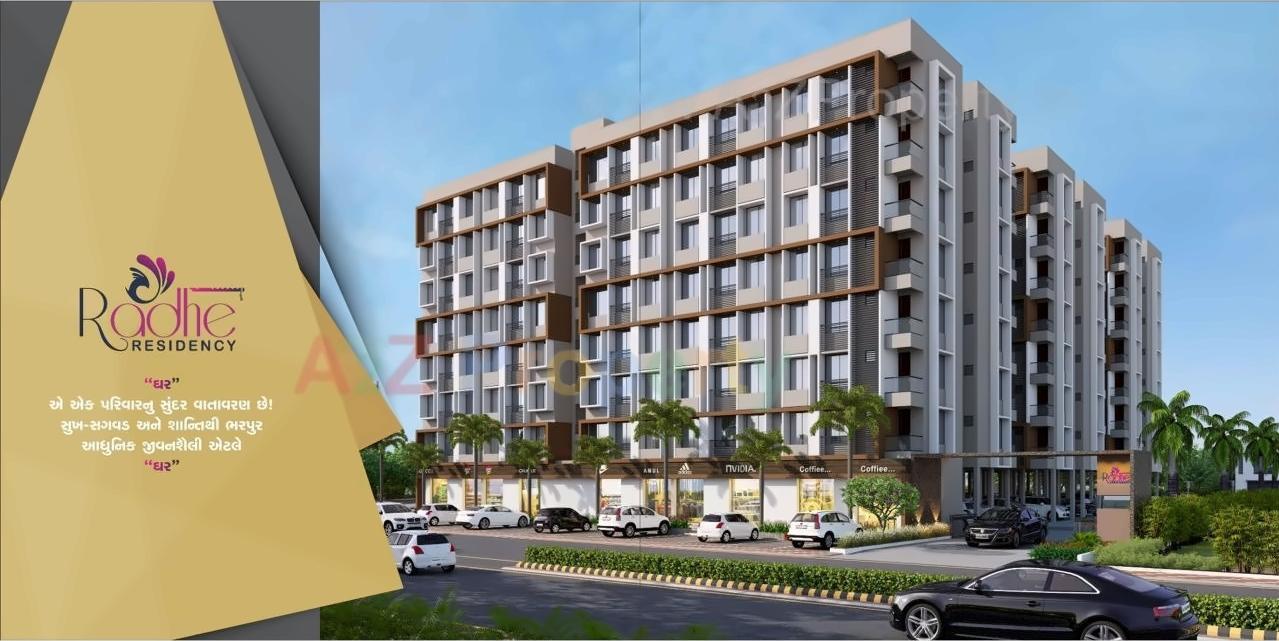 3D Elevation of real estate project Radhe Residency located at Narol, Ahmedabad, Gujarat