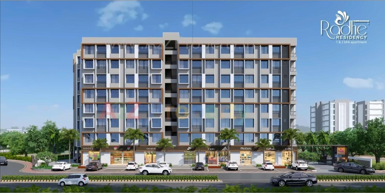 3D Elevation of real estate project Radhe Residency located at Narol, Ahmedabad, Gujarat