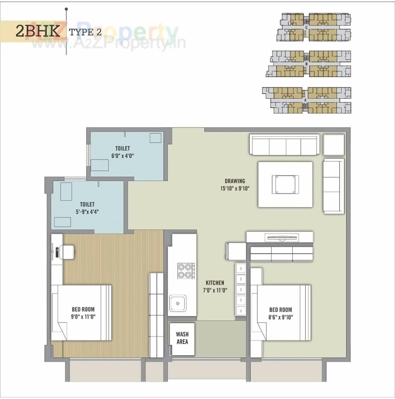 Layout of real estate project Radhe Residency located at Narol, Ahmedabad, Gujarat