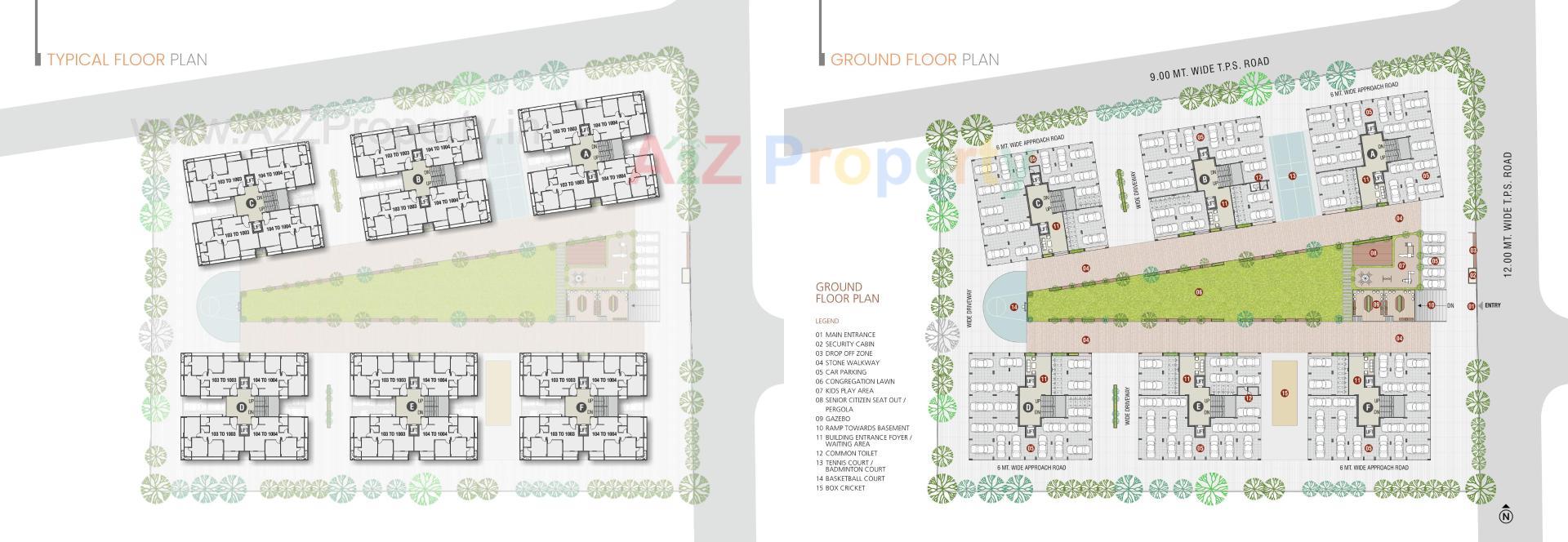 Layout of real estate project Radhe Sky located at Ahmedabad, Ahmedabad, Gujarat