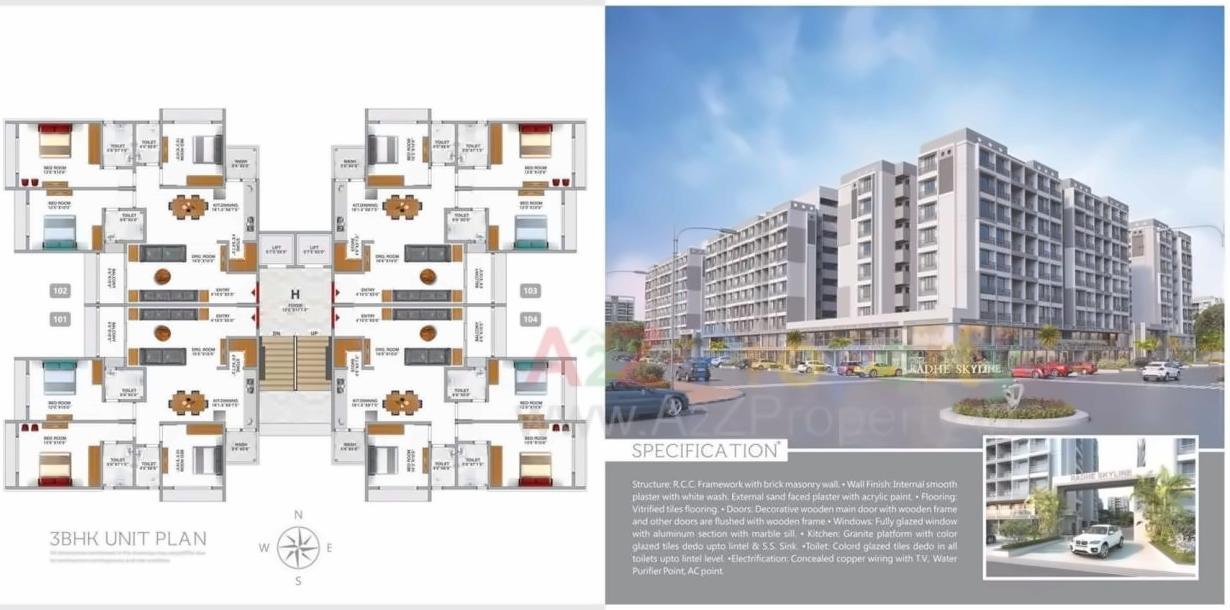  of real estate project Radhe Skyline located at Sanand, Ahmedabad, Gujarat