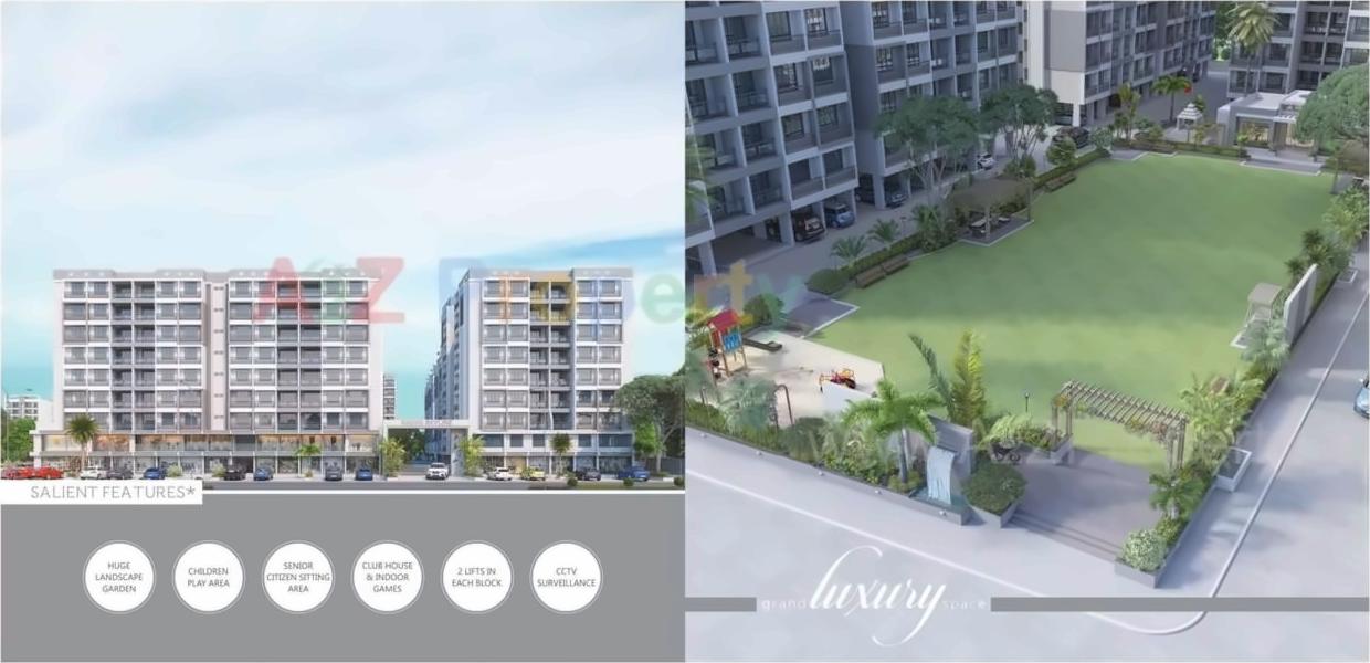 3D Elevation of real estate project Radhe Skyline located at Sanand, Ahmedabad, Gujarat