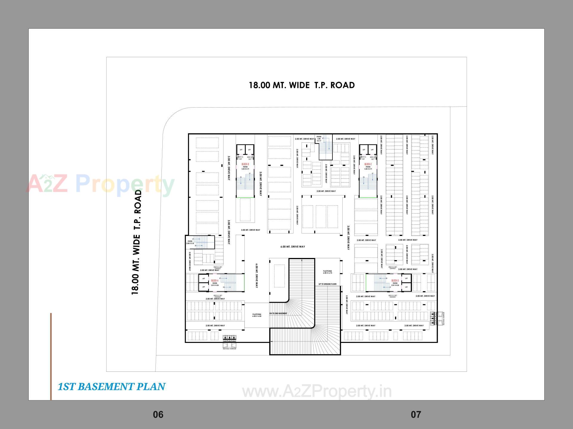 Layout of real estate project Radhe Swapnil located at Hanspura, Ahmedabad, Gujarat