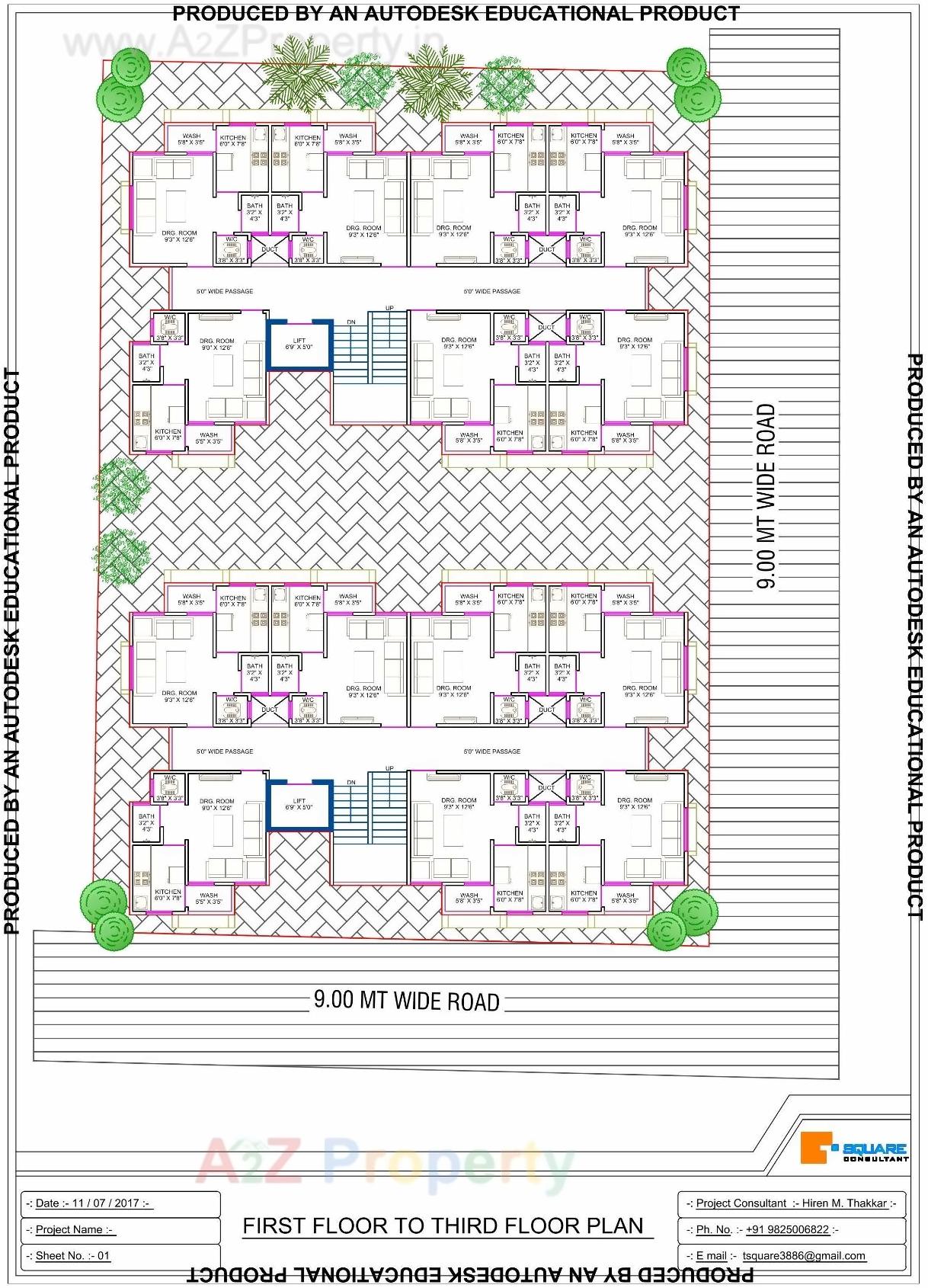 Layout of real estate project Radhe Villa Residency located at Fathewadi, Ahmedabad, Gujarat