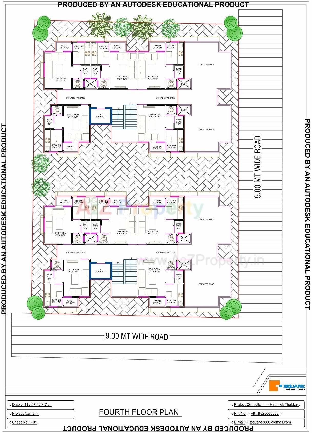 Layout of real estate project Radhe Villa Residency located at Fathewadi, Ahmedabad, Gujarat