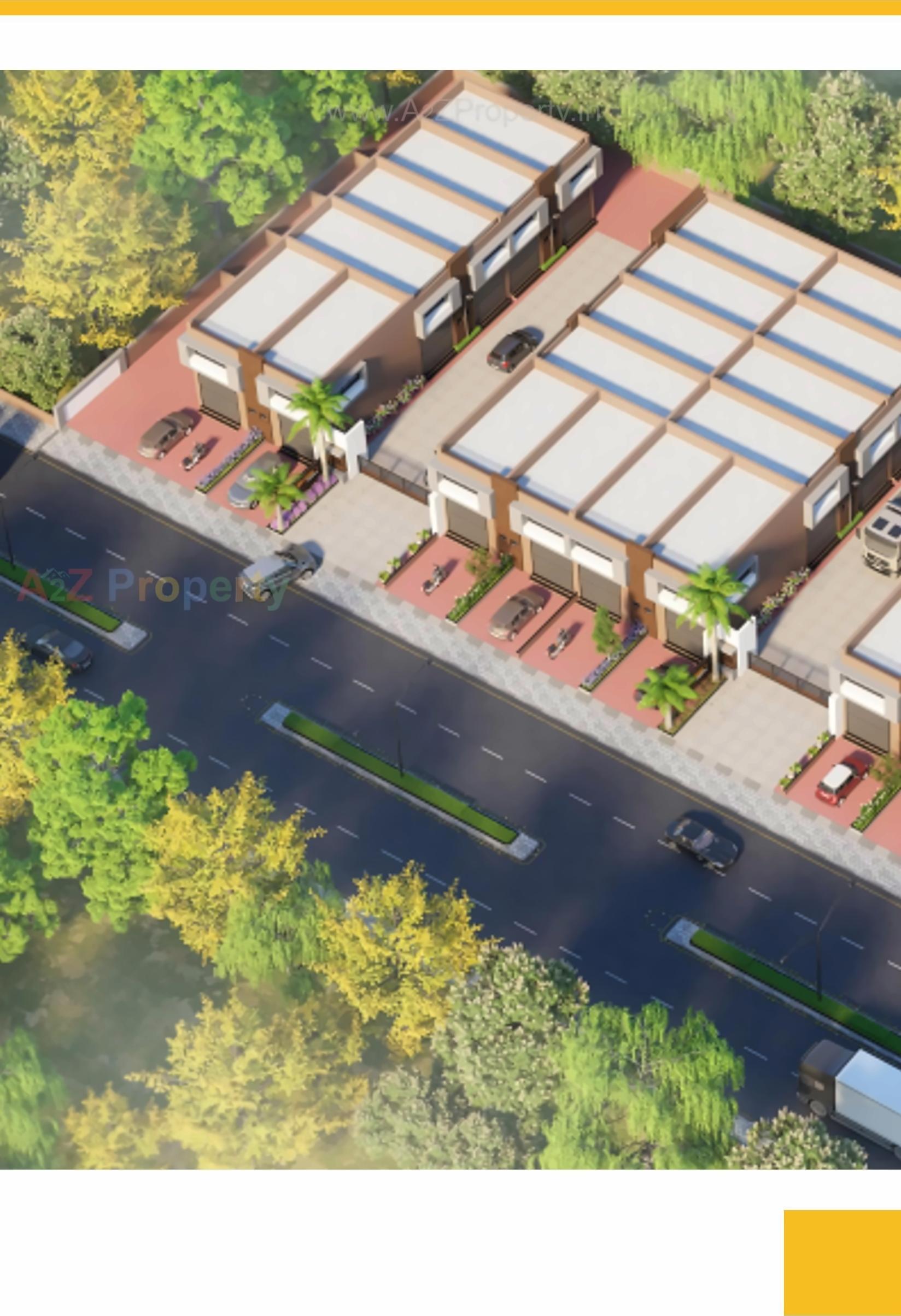 3D Elevation of real estate project Radhekrishna Industrial Estate located at Ahmedabad, Ahmedabad, Gujarat