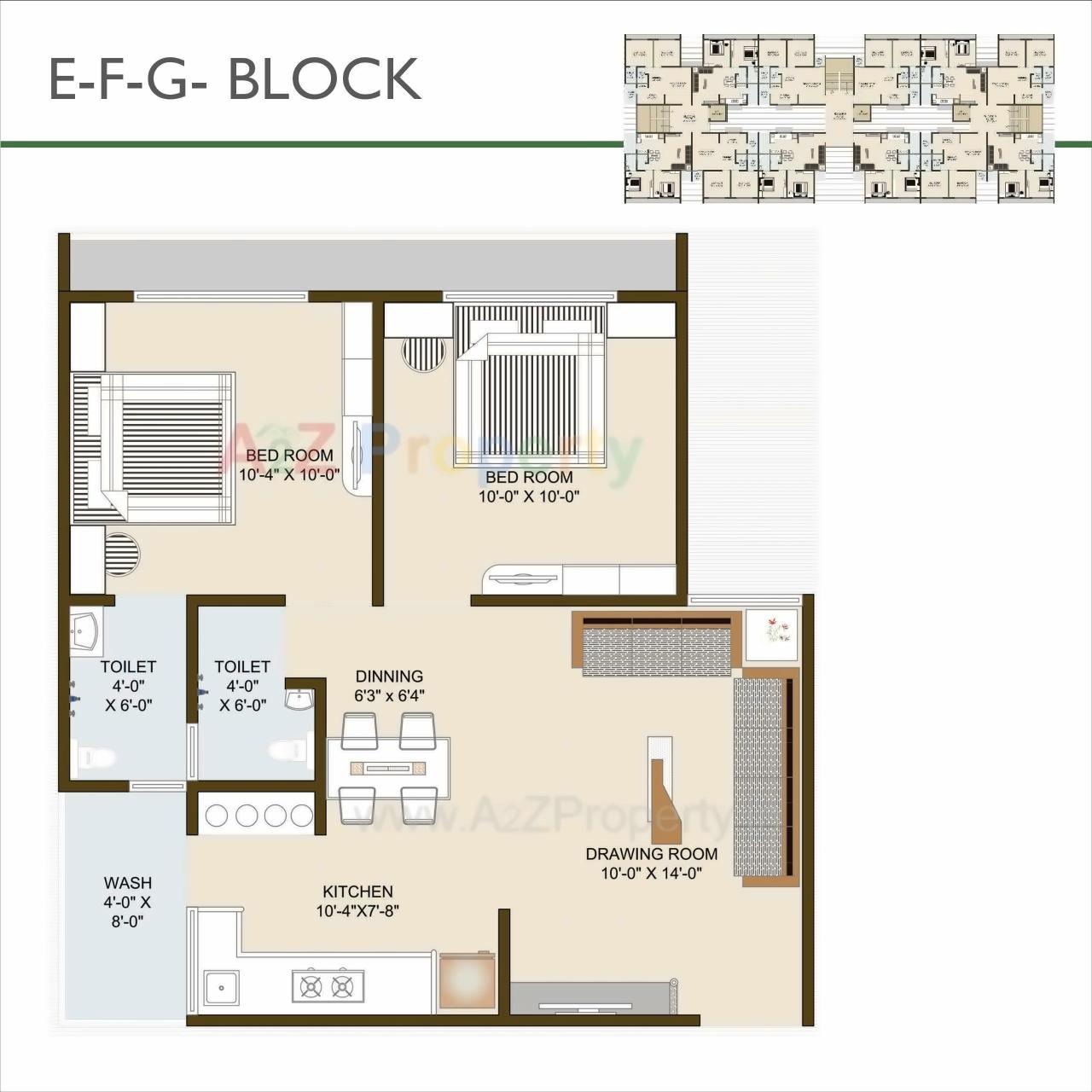 Layout of real estate project Radhey Infinity located at Vinzol, Ahmedabad, Gujarat