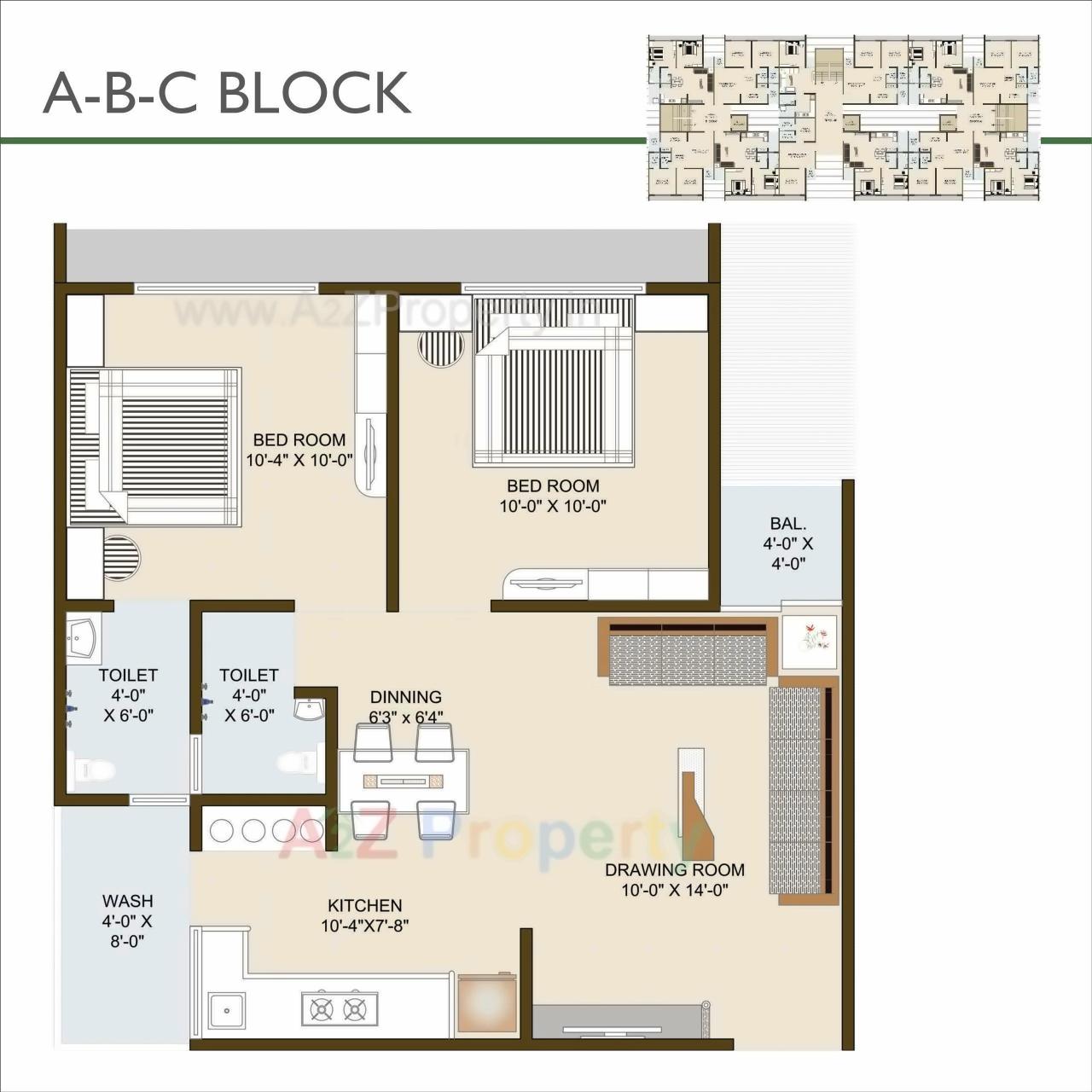Layout of real estate project Radhey Infinity located at Vinzol, Ahmedabad, Gujarat