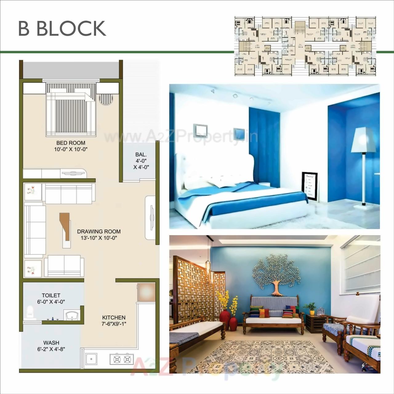 Layout of real estate project Radhey Infinity located at Vinzol, Ahmedabad, Gujarat