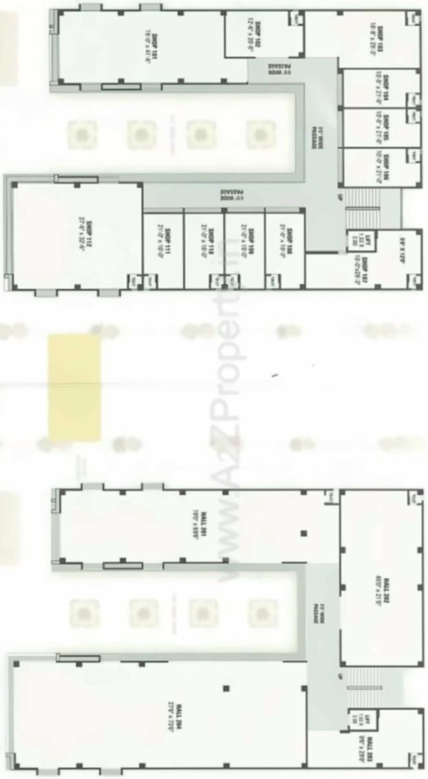 Layout of real estate project Radhika Arcade located at Odhav, Ahmedabad, Gujarat