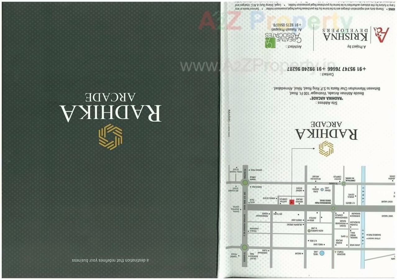 Layout of real estate project Radhika Arcade located at Odhav, Ahmedabad, Gujarat